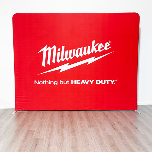 Milwaukee media fabric stand front